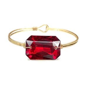 New Red Gemstone Cable Bracelet